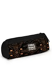 Coral High Kids Futbol Desenli Üç Bölmeli Kalem Çantası