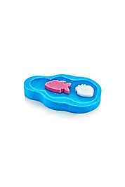 Babyjem Küvet Süngeri Banyo Süngeri Mavi