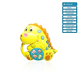 Vardem Kutulu Işıklı ve Müzikli Dinozor Bebek Piyanosu