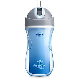 Chicco Isı Yalıtımlı Spor Pipetli Bardak 14m+ MAVİ