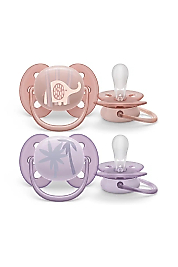 PHILIPS AVENT Ultra Yumuşak Emzik 0-6 ay 2li Kız