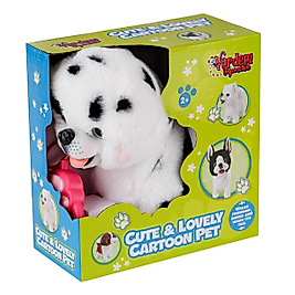 Peluş Tasmalı Yürüyen-Havlayan Benekli Köpek