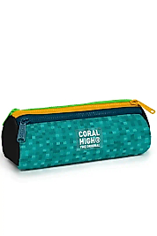 Coral High Kids Craft Desenli Üç Bölmeli Kalem Çantası