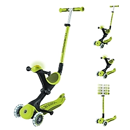 Globber Go Up Deluxe Işıklı Scooter - Yeşil