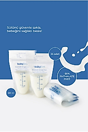 Babyjem Ultra Koruyucu Süt Saklama Poşeti 25 Adet