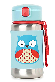 Skip Hop Zoo Paslanmaz Çelik Pipetli Suluk Baykuş