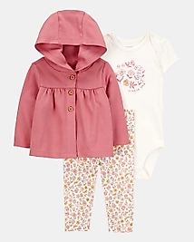 CARTER'S KIZ BEBEK CEKETLİ 3'LÜ TAKIM