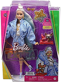 BARBIE EXTRA - MAVİ TAKIMLI OYUNCAK BEBEK