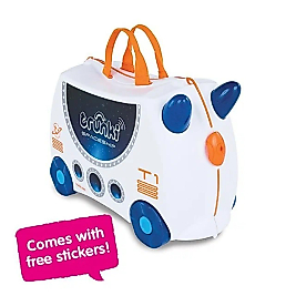 TRUNKİ Çocuk Valiz Uzay Gemisi Skye Beyaz