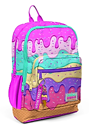 Coral High Kids Pembe Rengarenk Dondurma Desenli Okul Sırt Çantası