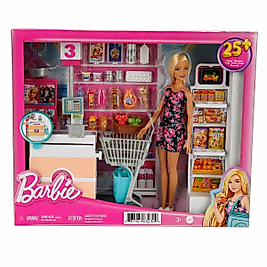 Barbie Süpermarkette Oyun Seti