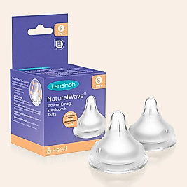 Lansinoh NaturalWave® Biberon Emziği Yavaş Akışlı