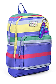 Coral High Kids Mor Sarı Lavanta Çizgi Desenli Okul Sırt Çantası