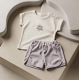BABYCOSY ORGANİC ERKEK 3-24AY ŞORT TİŞÖRT TAKIM