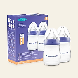 Lansinoh 2 X 160 ml Biberon & NaturalWave® Biberon Emziği