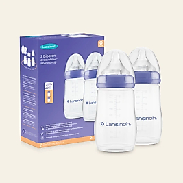 Lansinoh 2 X 240 ml Biberon & NaturalWave® Biberon Emziği