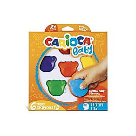 Carioca Teddy Bebek Crayons 6'Lı +1 Yaş
