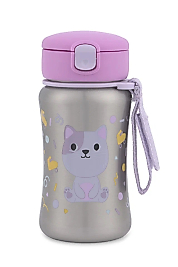 SKİP HOP Besties Squad Pipetli Paslanmaz Çelik Suluk - Kedi