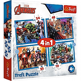 Vardem 4in1 The Avengers Puzzle