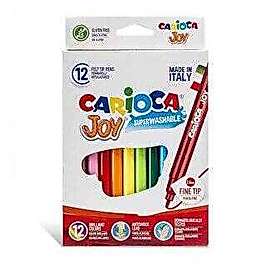 Carioca Joy Süper Yıkanabilir Keçeli Boya Kalemi 12`li