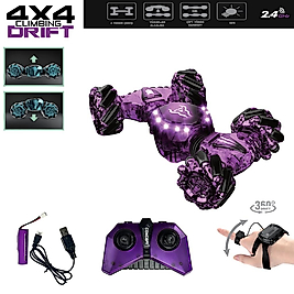 Vardem Bilekten Kontrol Uzaktan Kumandalı Full Fonksiyon Şarjlı 2.4g Şeffaf Işıklı 4x4 Drift Araba