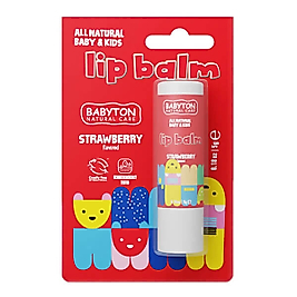 Babyton Doğal Dudak Koruyucu Bitkisel Lipbalm Çilek 5 gr