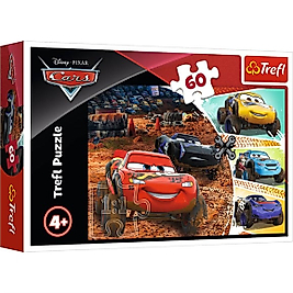 Trefl 60 Parça Puzzle Disney Cars 3 (33x22cm)