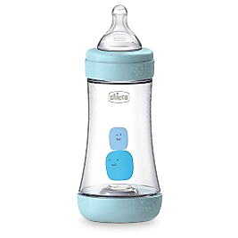Chicco Perfect5 Antikolik Pp Orta Akış Biberon 240 ml - Mavi
