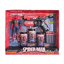 Hedefli Soft Mermili Spiderman Figürlü Dart Atan Set