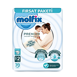 Molfix Molfix Premium 2 Numara Mini 70'li Bebek Bezi