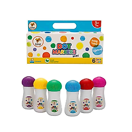 Dot Markers Yıkanabilir Mini Keçeli Boya Kalemi 6’lı