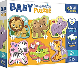 PUZZLES BABY SAFARI HAYVANLAR 6 İN 1