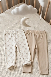BABYCOSY ORGANİC ALT EKRU 2Lİ TAKIM