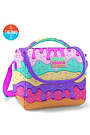 Coral High Kids Pembe Rengarenk Dondurma Desenli Thermo Beslenme Çantası