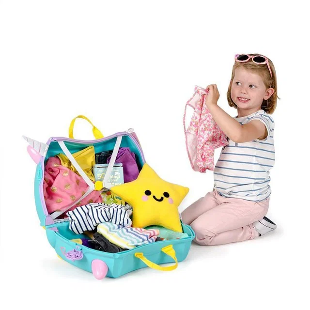 TRUNKİ Çocuk Valiz Una Unicorn Yeşil