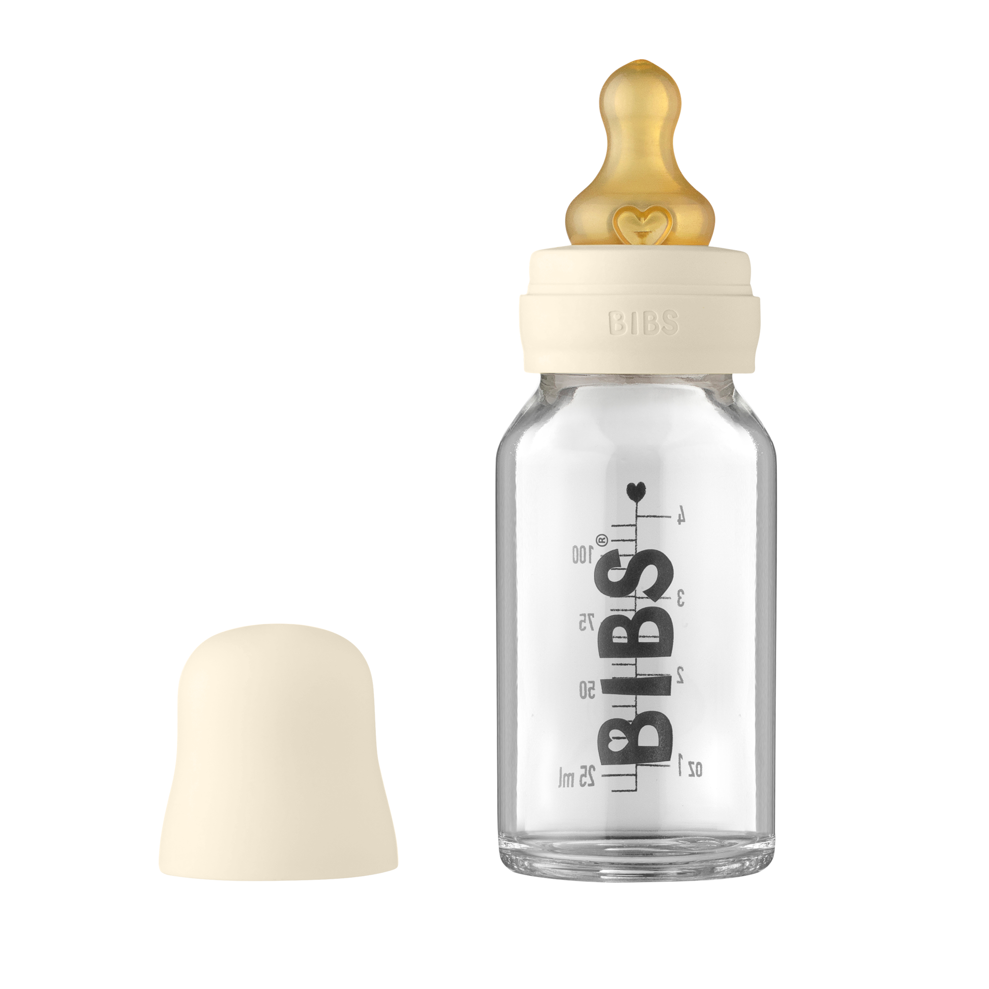 BİBS BABY CAM BİBERON EKRU 110 ML
