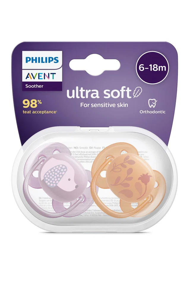 PHILIPS AVENT Ultra Yumuşak Emzik 6-18 ay 2li Kız