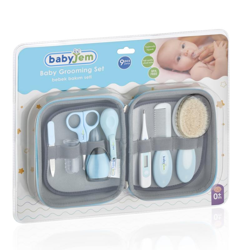 Babyjem Bebek Bakım Seti 9 Parça Mavi