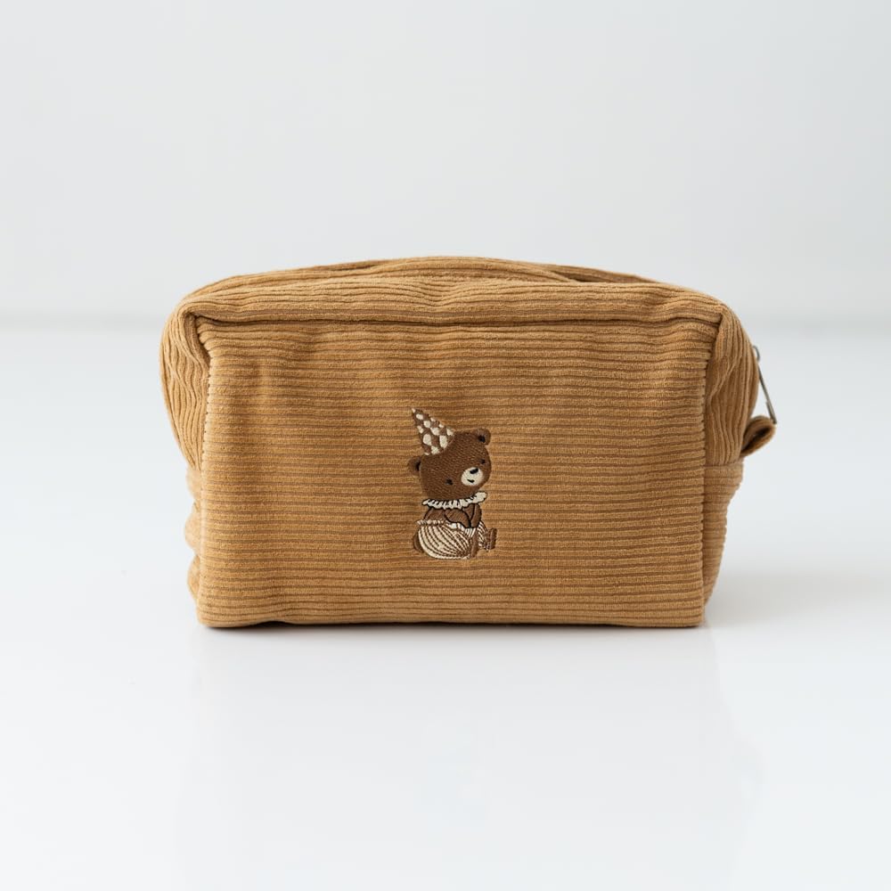 MAMA YOYO baby&kids Kadife Organizer Çanta Tarçın - Ayı nakışlı