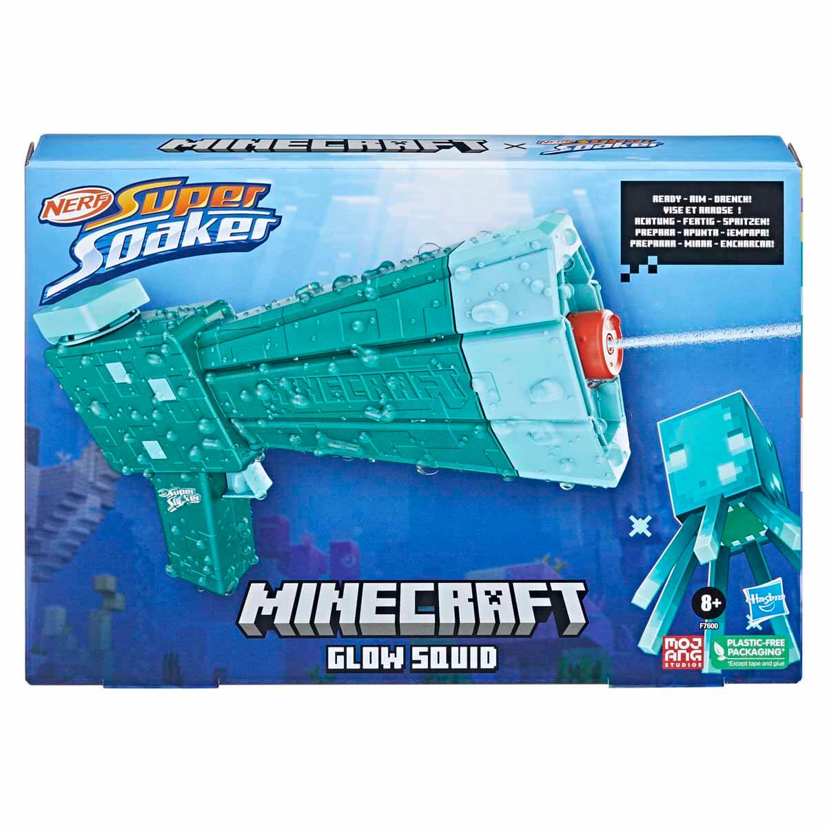 Nerf Super Soaker Minecraft Glow Squid F7600
