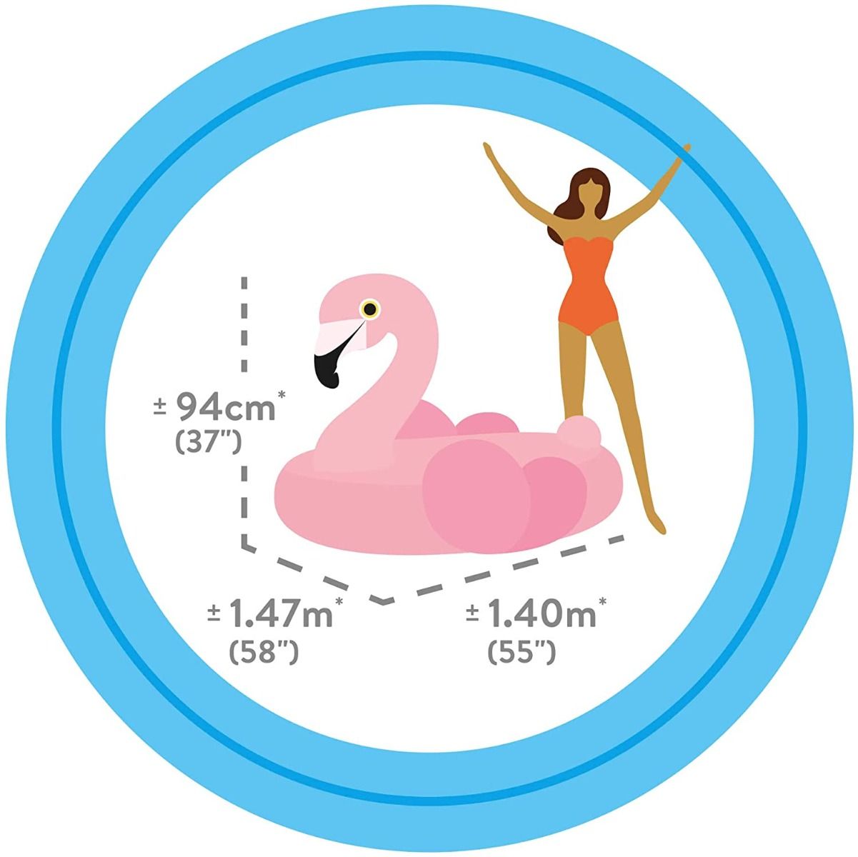 Intex Inflatable Flamingo Ride-On
