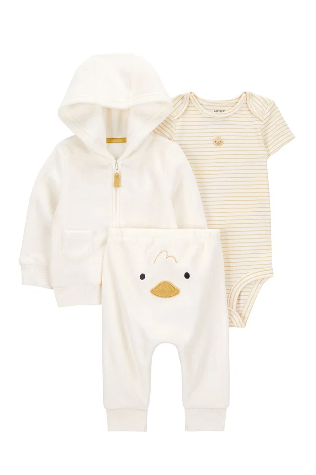 Carter's Bebek Ekru 3Lü Hırkalı TAKIM