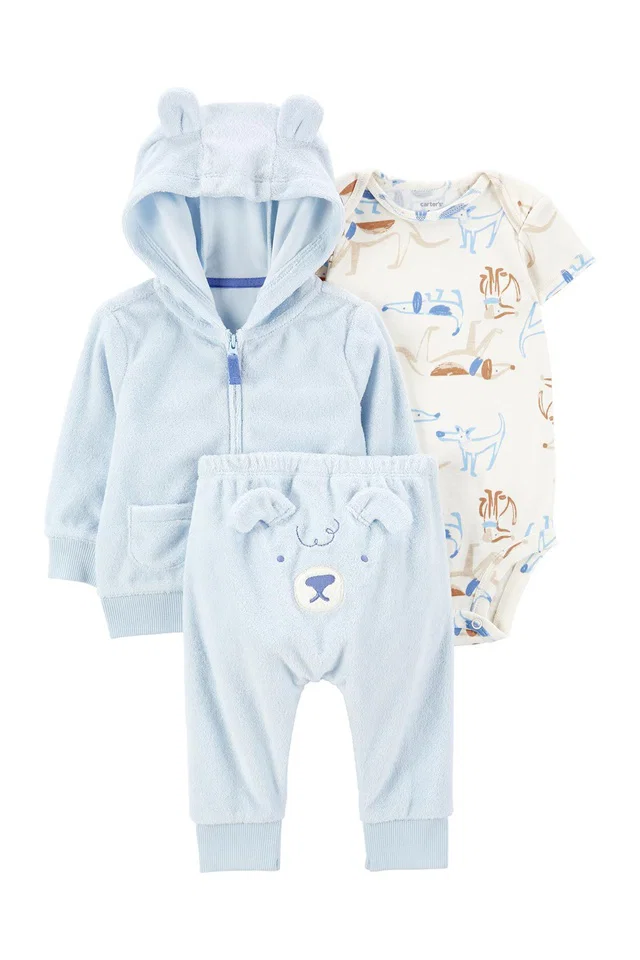 Carter's Erkek Bebek 3'lü Hırkalı Set