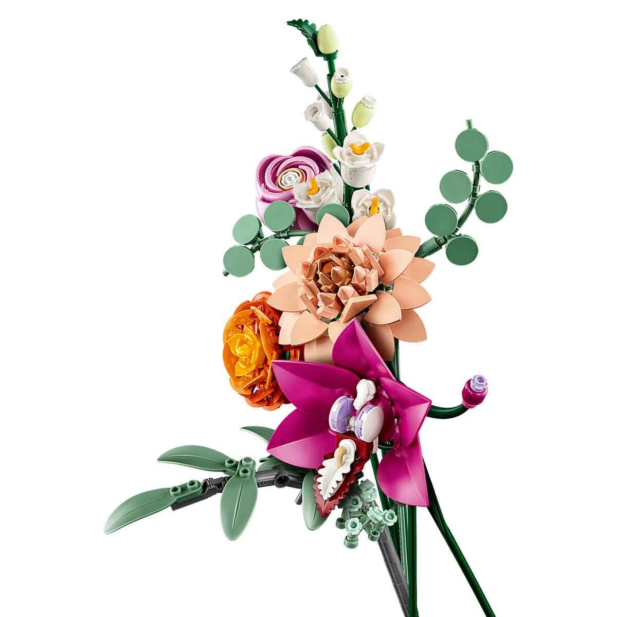 LEGO Botanicals Pembe Çiçek Buketi 10342 - Yetişkinler için Dekoratif Çiçek Yapım Seti (749 Parça)
