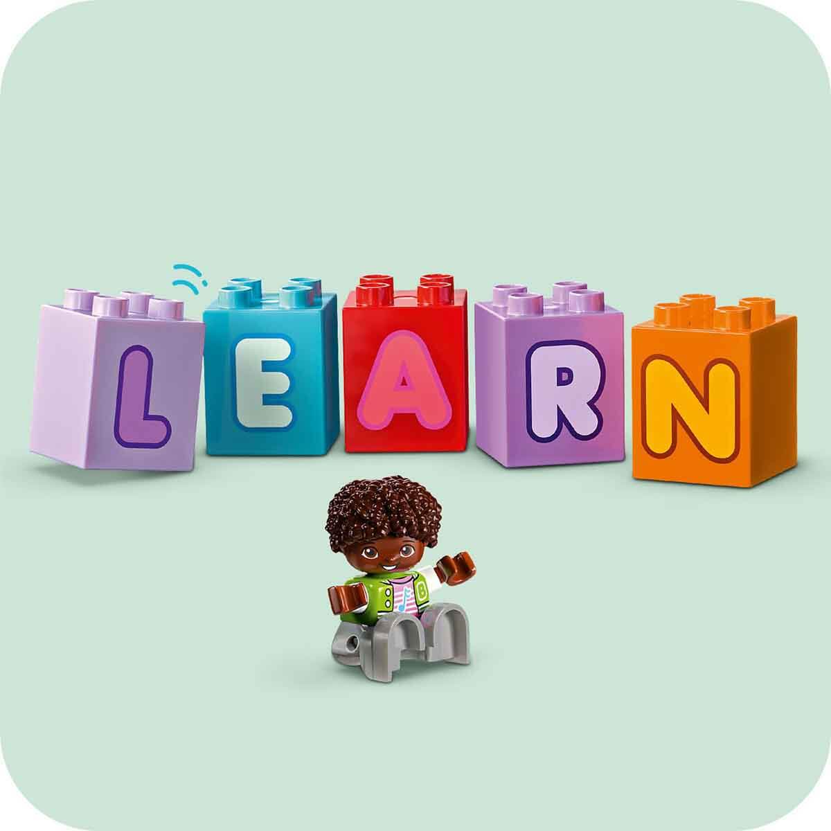 LEGO® DUPLO® Kasabası Alfabe Kamyonu Oyuncağı 10421 - 2 Yaş ve Üzeri Çocuklar için Eğitici Oyuncak Yapım Seti (36 Parça)